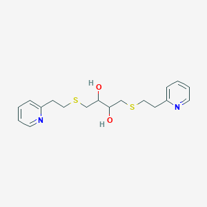 molecular formula C18H24N2O2S2 B4318163 1,4-bis[(2-pyridin-2-ylethyl)thio]butane-2,3-diol 