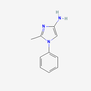 molecular formula C10H11N3 B4318257 2-methyl-1-phenyl-1H-imidazol-4-amine 