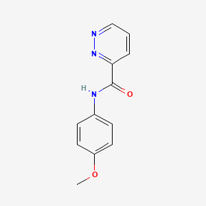 molecular formula C12H11N3O2 B4318284 N-(4-methoxyphenyl)pyridazine-3-carboxamide 