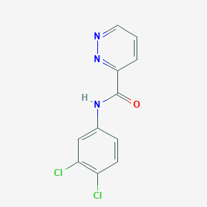 molecular formula C11H7Cl2N3O B4318289 N-(3,4-dichlorophenyl)pyridazine-3-carboxamide 