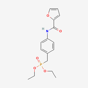 molecular formula C16H20NO5P B4318370 diethyl [4-(2-furoylamino)benzyl]phosphonate 