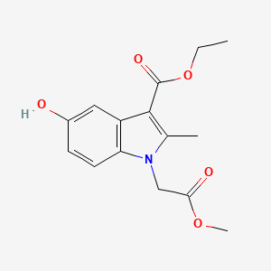 ethyl 5-hydroxy-1-(2-methoxy-2-oxoethyl)-2-methyl-1H-indole-3-carboxylate