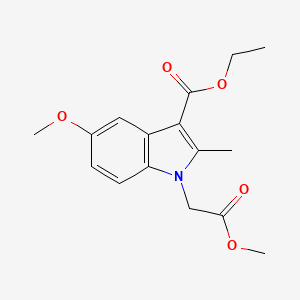 molecular formula C16H19NO5 B4318435 ethyl 5-methoxy-1-(2-methoxy-2-oxoethyl)-2-methyl-1H-indole-3-carboxylate 