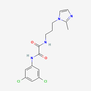 N-(3,5-dichlorophenyl)-N'-[3-(2-methyl-1H-imidazol-1-yl)propyl]ethanediamide