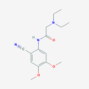 molecular formula C15H21N3O3 B4318463 N~1~-(2-cyano-4,5-dimethoxyphenyl)-N~2~,N~2~-diethylglycinamide 