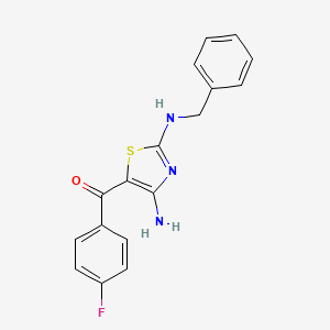 [4-amino-2-(benzylamino)-1,3-thiazol-5-yl](4-fluorophenyl)methanone