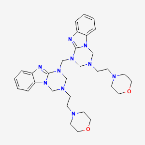 molecular formula C31H42N10O2 B4318520 1,1'-methylenebis[3-(2-morpholin-4-ylethyl)-1,2,3,4-tetrahydro[1,3,5]triazino[1,2-a]benzimidazole] 