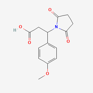 3-(2,5-dioxopyrrolidin-1-yl)-3-(4-methoxyphenyl)propanoic acid