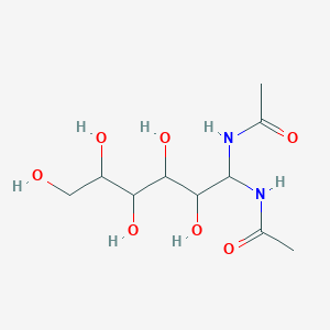 molecular formula C10H20N2O7 B4318542 1,1-bis(acetylamino)-1-deoxy-D-galactitol 