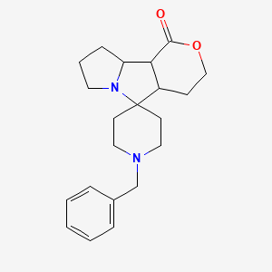 molecular formula C21H28N2O2 B4318587 1-benzyloctahydro-1'H-spiro[piperidine-4,5'-pyrano[3,4-a]pyrrolizin]-1'-one 