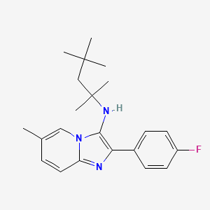 2-(4-fluorophenyl)-6-methyl-N-(1,1,3,3-tetramethylbutyl)imidazo[1,2-a]pyridin-3-amine