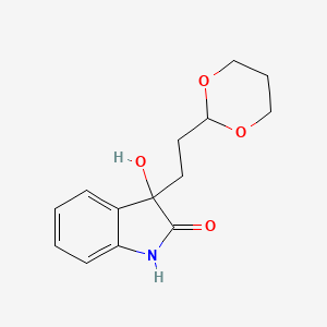 3-[2-(1,3-dioxan-2-yl)ethyl]-3-hydroxy-1,3-dihydro-2H-indol-2-one