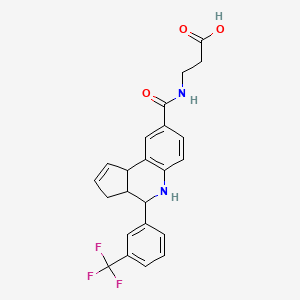 N-({4-[3-(trifluoromethyl)phenyl]-3a,4,5,9b-tetrahydro-3H-cyclopenta[c]quinolin-8-yl}carbonyl)-beta-alanine