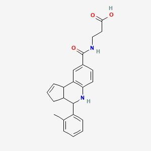 N-{[4-(2-methylphenyl)-3a,4,5,9b-tetrahydro-3H-cyclopenta[c]quinolin-8-yl]carbonyl}-beta-alanine