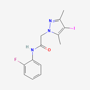 N-(2-fluorophenyl)-2-(4-iodo-3,5-dimethyl-1H-pyrazol-1-yl)acetamide