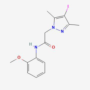 2-(4-iodo-3,5-dimethyl-1H-pyrazol-1-yl)-N-(2-methoxyphenyl)acetamide