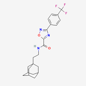 N-[2-(1-adamantyl)ethyl]-3-[4-(trifluoromethyl)phenyl]-1,2,4-oxadiazole-5-carboxamide