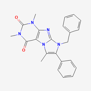 8-benzyl-1,3,6-trimethyl-7-phenyl-1H-imidazo[2,1-f]purine-2,4(3H,8H)-dione