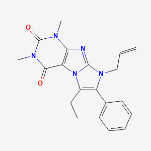 8-allyl-6-ethyl-1,3-dimethyl-7-phenyl-1H-imidazo[2,1-f]purine-2,4(3H,8H)-dione