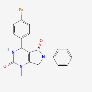 4-(4-bromophenyl)-1-methyl-6-(4-methylphenyl)-3,4,6,7-tetrahydro-1H-pyrrolo[3,4-d]pyrimidine-2,5-dione