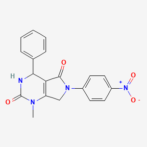 1-methyl-6-(4-nitrophenyl)-4-phenyl-3,4,6,7-tetrahydro-1H-pyrrolo[3,4-d]pyrimidine-2,5-dione