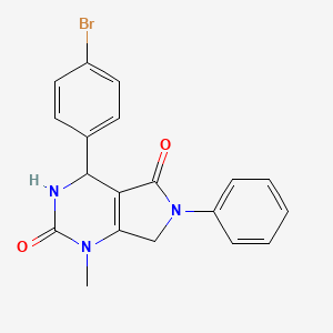 4-(4-bromophenyl)-1-methyl-6-phenyl-3,4,6,7-tetrahydro-1H-pyrrolo[3,4-d]pyrimidine-2,5-dione