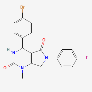 4-(4-bromophenyl)-6-(4-fluorophenyl)-1-methyl-3,4,6,7-tetrahydro-1H-pyrrolo[3,4-d]pyrimidine-2,5-dione