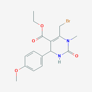 molecular formula C16H19BrN2O4 B4318823 ethyl 6-(bromomethyl)-4-(4-methoxyphenyl)-1-methyl-2-oxo-1,2,3,4-tetrahydropyrimidine-5-carboxylate 