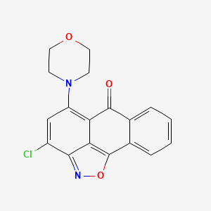 3-chloro-5-morpholin-4-yl-6H-anthra[1,9-cd]isoxazol-6-one