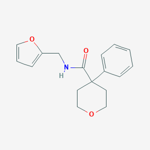 B431894 N-(furan-2-ylmethyl)-4-phenyloxane-4-carboxamide CAS No. 512795-87-8