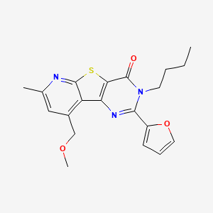 3-butyl-2-(2-furyl)-9-(methoxymethyl)-7-methylpyrido[3',2':4,5]thieno[3,2-d]pyrimidin-4(3H)-one