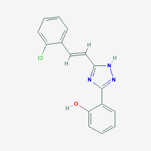 B431899 2-{3-[(E)-2-(2-chlorophenyl)ethenyl]-1H-1,2,4-triazol-5-yl}phenol CAS No. 939052-77-4