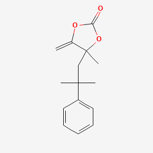 molecular formula C15H18O3 B4318990 4-methyl-5-methylene-4-(2-methyl-2-phenylpropyl)-1,3-dioxolan-2-one 