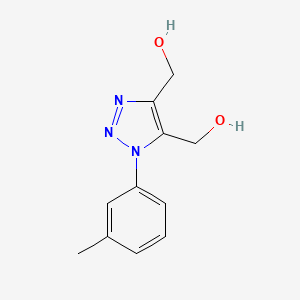 molecular formula C11H13N3O2 B4319000 [1-(3-methylphenyl)-1H-1,2,3-triazole-4,5-diyl]dimethanol CAS No. 728024-46-2