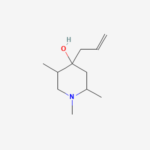 molecular formula C11H21NO B4319005 4-allyl-1,2,5-trimethylpiperidin-4-ol 