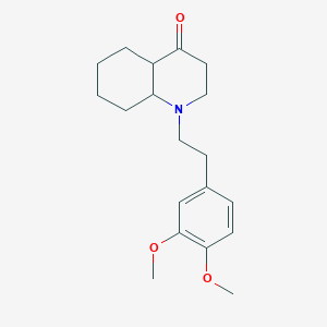 molecular formula C19H27NO3 B4319010 1-[2-(3,4-dimethoxyphenyl)ethyl]octahydroquinolin-4(1H)-one 