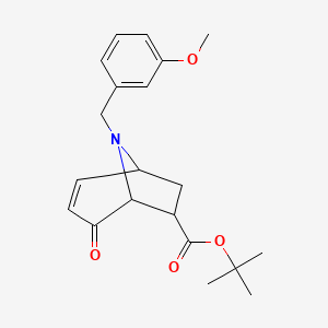 tert-butyl 8-(3-methoxybenzyl)-4-oxo-8-azabicyclo[3.2.1]oct-2-ene-6-carboxylate