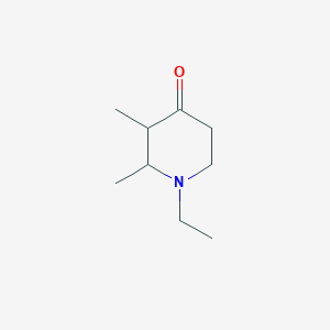 molecular formula C9H17NO B4319026 1-ethyl-2,3-dimethylpiperidin-4-one CAS No. 728024-60-0