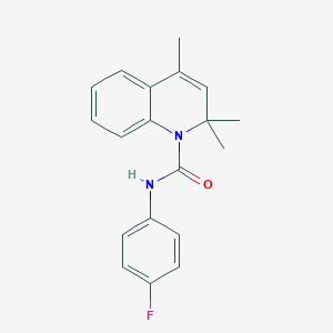 B431904 N-(4-fluorophenyl)-2,2,4-trimethylquinoline-1(2H)-carboxamide CAS No. 524056-34-6