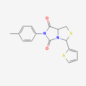 6-(4-methylphenyl)-3-(2-thienyl)-1H-imidazo[1,5-c][1,3]thiazole-5,7(6H,7aH)-dione