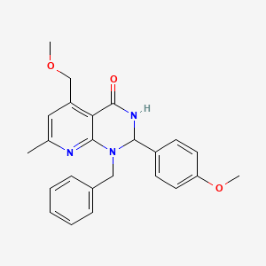 molecular formula C24H25N3O3 B4319041 1-benzyl-5-(methoxymethyl)-2-(4-methoxyphenyl)-7-methyl-2,3-dihydropyrido[2,3-d]pyrimidin-4(1H)-one CAS No. 728024-65-5