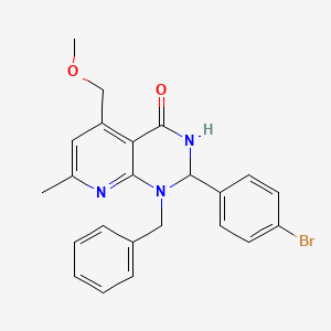 1-benzyl-2-(4-bromophenyl)-5-(methoxymethyl)-7-methyl-2,3-dihydropyrido[2,3-d]pyrimidin-4(1H)-one