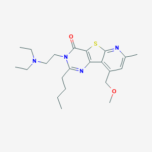 2-butyl-3-[2-(diethylamino)ethyl]-9-(methoxymethyl)-7-methylpyrido[3',2':4,5]thieno[3,2-d]pyrimidin-4(3H)-one