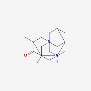 molecular formula C19H28N2O B4319140 5,7-dimethyl-1,3-diaza-2,2'-spirobi[tricyclo[3.3.1.1~3,7~]decan]-6-one CAS No. 195256-71-4