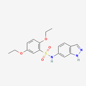 2,5-diethoxy-N-1H-indazol-6-ylbenzenesulfonamide