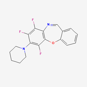 6,8,9-trifluoro-7-piperidin-1-yldibenzo[b,f][1,4]oxazepine