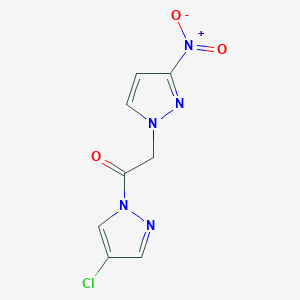 1-[2-(4-chloro-1H-pyrazol-1-yl)-2-oxoethyl]-3-nitro-1H-pyrazole