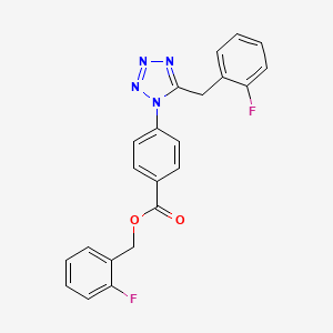 2-fluorobenzyl 4-[5-(2-fluorobenzyl)-1H-tetrazol-1-yl]benzoate