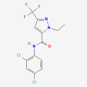 N-(2,4-dichlorophenyl)-1-ethyl-3-(trifluoromethyl)-1H-pyrazole-5-carboxamide