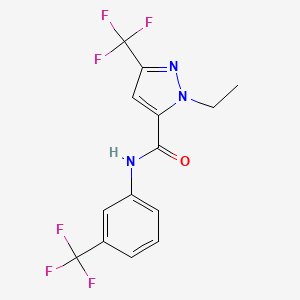 1-ethyl-3-(trifluoromethyl)-N-[3-(trifluoromethyl)phenyl]-1H-pyrazole-5-carboxamide